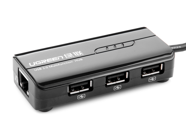 Cáp USB Type C ra 3 cổng USB 2.0 + Lan RJ45 Ugreen